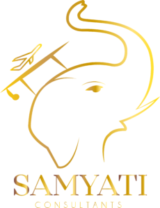 samyati logo gold png
